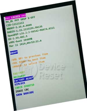 HTC Desire 620G Dual Sim hard-reset