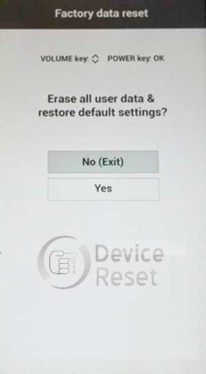 how to hard reset LG X5 smartphone