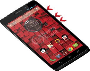 How to reset a motorola droid x